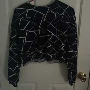 cropped long sleeve
